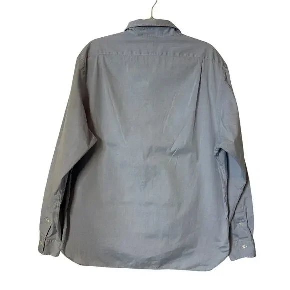 Polo Ralph Lauren Long Sleeve Button Up Oxford Shirt Light Blue Size 171/2 36-37 - Picture 6 of 9